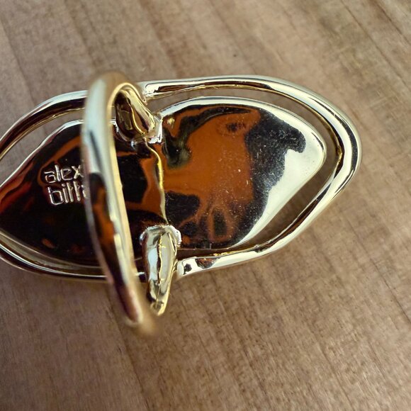 Alexis Bittar Framed Liquid Metal Lucite Ring - Picture 6 of 7